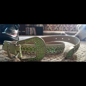 Bling green belt NEW never worn